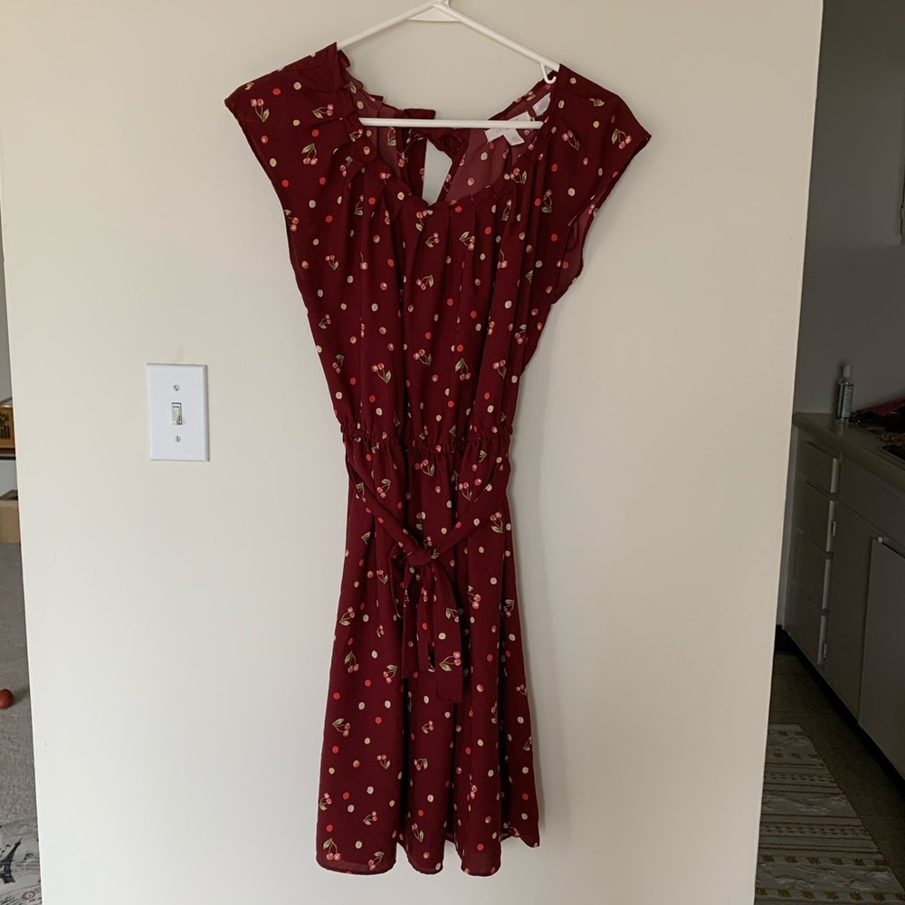 Lauren Conrad cherry print dress